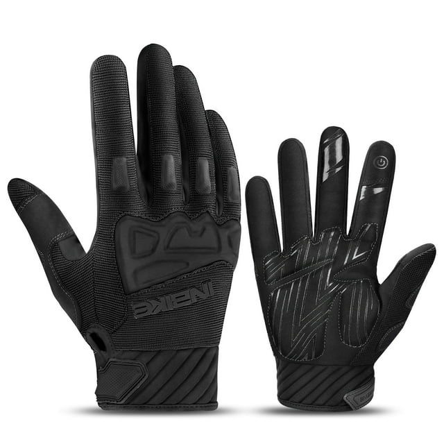 EMMO Breathable Touchscreen Sport Riding Gloves for E-Bike Riders, Cycling, Motorcycles, E-Scooters & E-Mopeds (multi-zone impact padding, non-slip palm grip, adjustable cuff fit, all-season use)