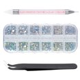 thumbnail image 4 of Kit de diamantes de imitación para decoración de uñas, manualidades multifuncionales para bricolaje, decoraciones con diamantes de imitación con pinza para recoger, para salón de uñas en casa, 4 of 15