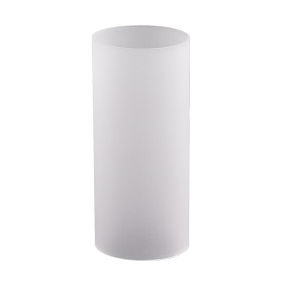 WGV  Frosted Glass Hurricane Candle Shade Chimney Tube- 4" Wide x 10" Height, Good quality, Heavy Weighted Base - 1 Pc