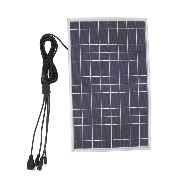 Kit de cargador de batería, panel solar de 8V 15W Panel de energía solar Panel solar portátil Funcionalidad inteligente