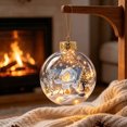 thumbnail image 6 of Light-Up Christmas Balls, Glowing Christmas Story Ornament, Light-Up Mini Holiday Scene with Warm LED Light, 6 of 6