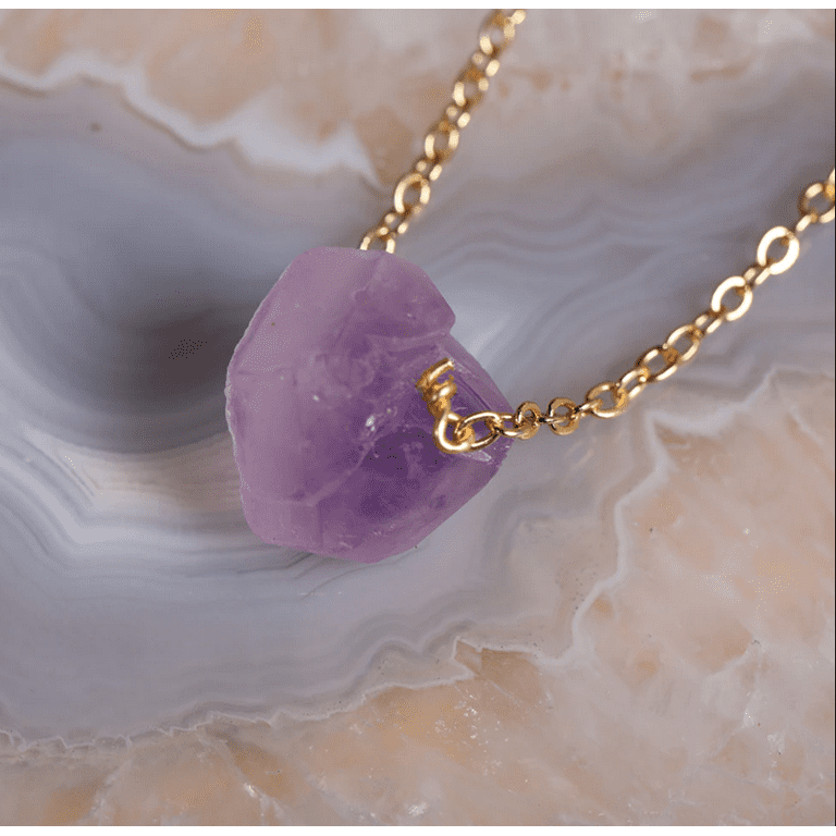 Walmart amethyst hotsell necklace