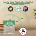 thumbnail image 6 of KingFurt 10 Pack Spider Repellent for House Garage Long-Term Spiders Repelling, Effective Spider Repellent Pouches Made with Natural Ingredients, 6 of 7