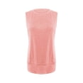 thumbnail image 4 of Tiqkatyck Tank Tops for Women Trendy Women 2025 Casual Soft Loose Fit Spring Summer V Neck Sleeveless Tee Shirts Basic Clothes Sleeveless Tunic Tops Summer Tops for Women Pink XXL, 4 of 4