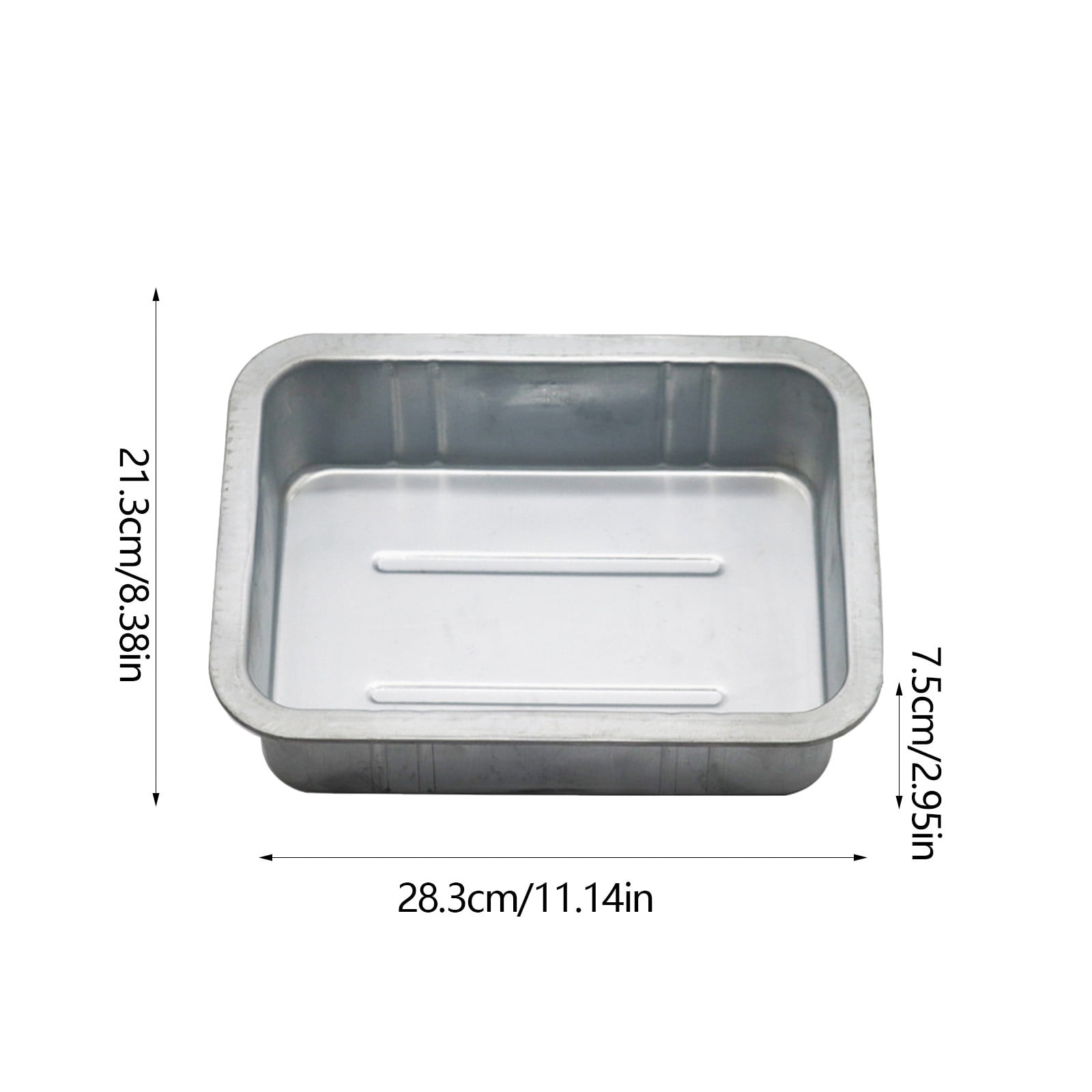 CasaChic Thickened Galvanized Iron Oil Pan for Car Maintenance, Waste Engine Oil Collection & Parts Cleaning - Multi-Size Heavy-Duty Oil Basin for Garage & DIY Repairs