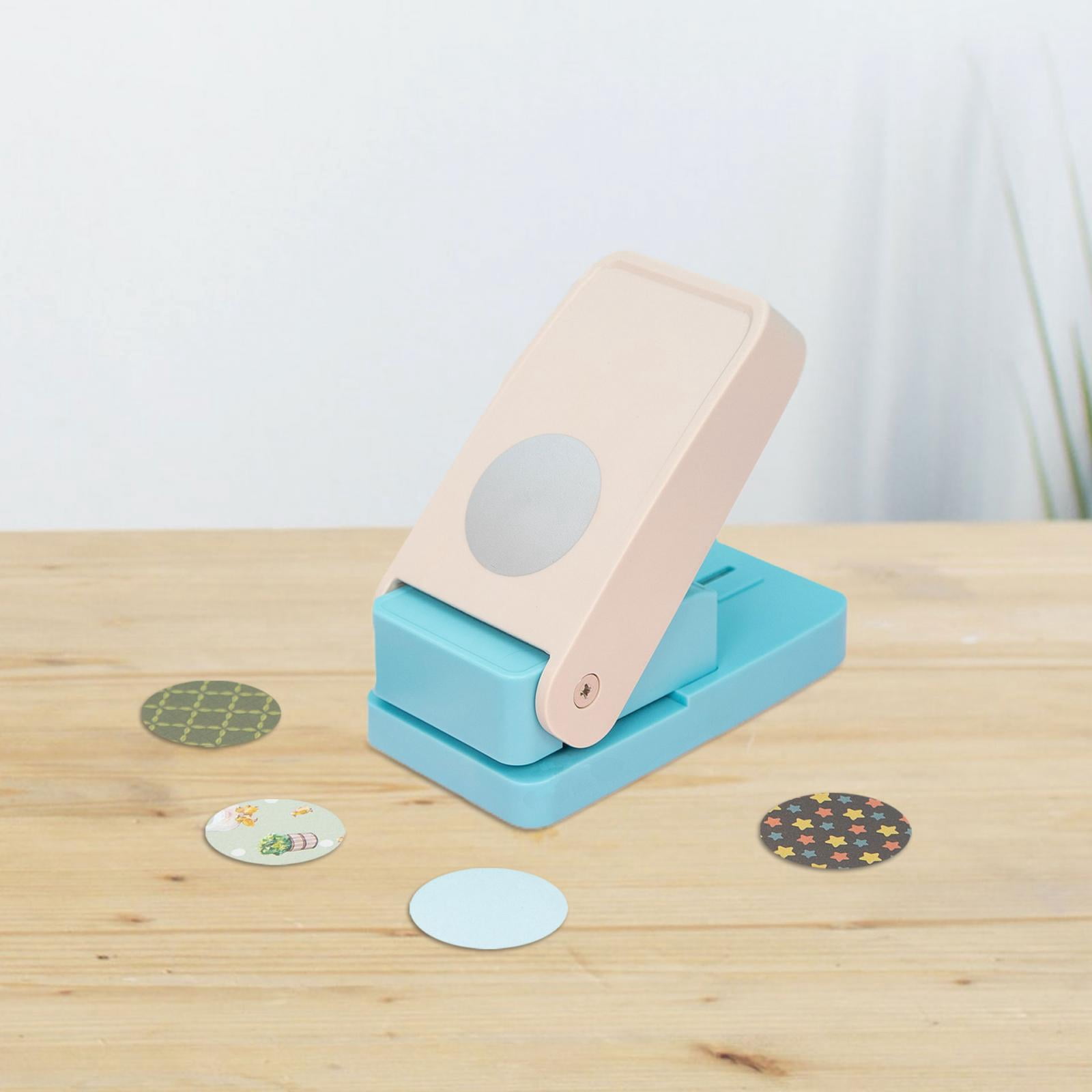 HOMYL Embossing Machine with Tab Punch, Embossing Tool, Hole Punch for DIY, Separator, Round
