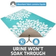thumbnail image 3 of Drymate Original Cat Litter Mat, Contains Mess from Box for Cleaner Floors, Urine-Proof, Soft on Kitty Paws -Absorbent/Waterproof- Machine Washable, Durable (20”x28”)(Rejuvenation Blue), 3 of 5