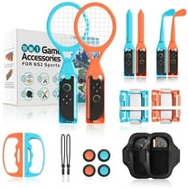 For Switch 2 2025 Sports Accessories Bundle – 18-in-1 Switch Sports Accessories Bundle for Switch 2 Joy-Con with Tennis, Golf, Bowling, Sword Props, Leg & Wrist Straps Switch Sports Fitness Games