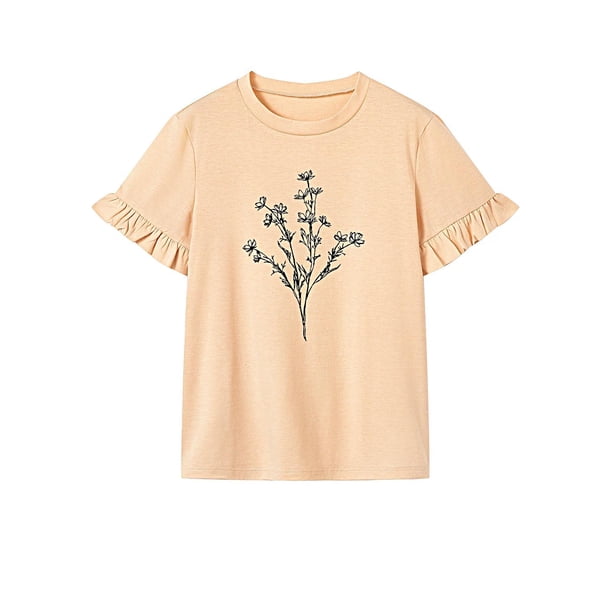 Camiseta para mujer de verano, camiseta básica de moda para vacaciones, mochilero, viajes L