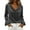 Dark Gray—top, variant on AGWOLF Velvet Tops for Women Long Sleeve Cowl Neck Shirts Fall Winter Velour Pullover Solid Color Blouses Fashion Business Casual Outfit
