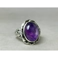 thumbnail image 2 of Heaven Crafts Genuine Amethyst Ring 925 Sterling silver Bohomian Jewelry Promise Ring For Her, 2 of 6