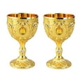 thumbnail image 3 of GROWTH TANK 2 Pcs Gobelet Design Rétro Incassable Vaisselle Gaufrée Or Jaune, 3 of 9