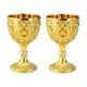 thumbnail image 3 of 2 piezas de vaso de vino de aleación portátil, decorativo, diseño retro, hecho a mano, novedoso, para beber, regalos de cumpleaños, , copa amarillo dorado, 3 of 8