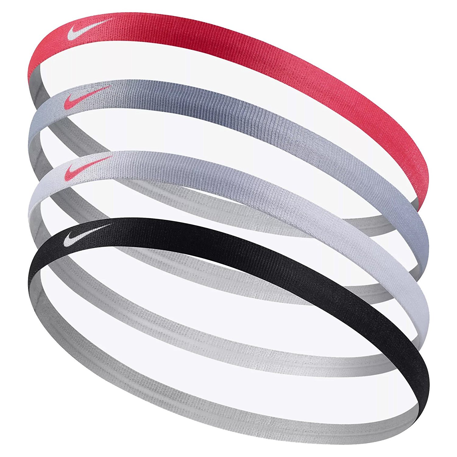 Nike Girls Assorted Headband Hair Bands 4 Pack, Silicone for Grip - image 2 of 2