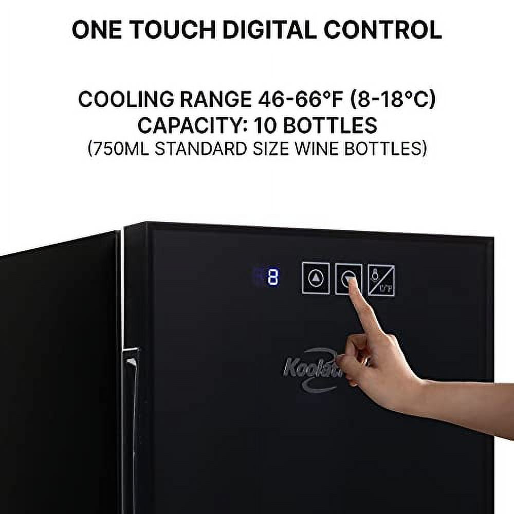 Koolatron 10 Bottle Wine Cooler Thermoelectric Freestanding Wine Fridge