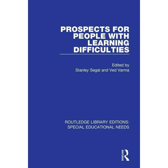 Routledge Library Editions: Special Educ Prospects for People with Learning Difficulties, (Paperback)