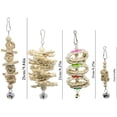 thumbnail image 4 of Deloky 7 Pack Bird Parrot Rocking Chew Toys - Bell Bird Cage Toys para pequeños periquitos, cacatúas, conures, pinzones, periquitos, guacamayos, loros, tortolitos Ormromra WMZL-1260, 4 of 4