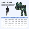 thumbnail image 4 of Naloa Mystical Black Cat Fireflies Men’s Pajamas Set - Long Sleeve Button Down Sleep Shirt and Pajama Bottoms Sleepwear Set-XX-Large, 4 of 7