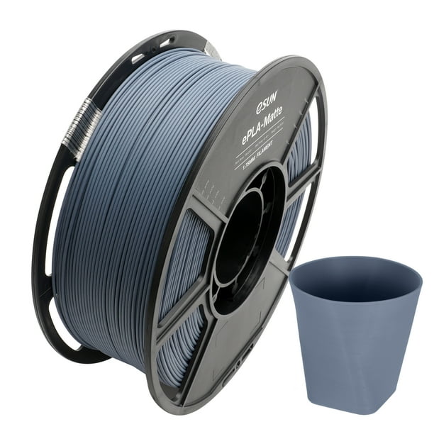 eSUN PLA Impresora 3D mate Filamento PLA 1,75 mm Filamento de impresora PLA 3D Precisión dimensional Abanopi mate azul profundo