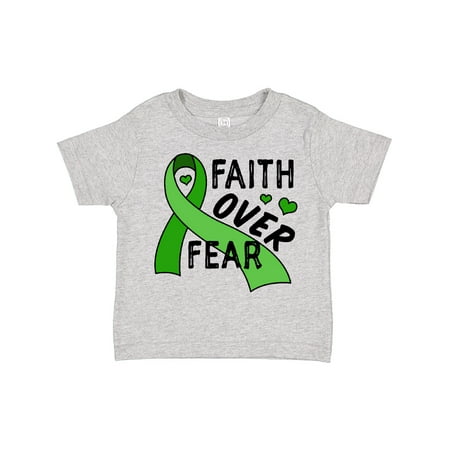 

Inktastic Mental Health Awareness Faith over Fear Gift Toddler Boy or Toddler Girl T-Shirt