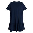 thumbnail image 2 of Terra & Sky Women's Plus Size Tier Tee Dress with Short Sleeves, Size 0X-5X, 2 of 5