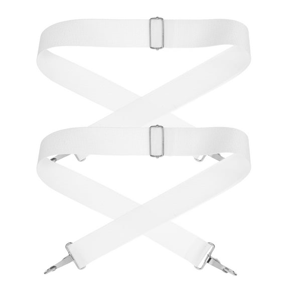 TABLZONE Snare Drum Carrier with Ergonomic Weight Distribution, 2 White Nylon Straps for Marching Band Musicians
