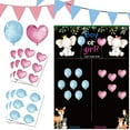 thumbnail image 3 of Kit de Célébration Révélation de Genre, Comprend Tableau de Prédiction, 72 Autocollants de Vote, Tableaux Décoratifs Épais et Durables pour Fêtes Intérieures Extérieures, Matériau Écologique, Fête Essentielle, 3 of 7