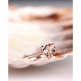 thumbnail image 2 of HeartsAndYou 1ct Natural Peach Morganite & Diamond Ring Accents 100% REAL 14k SOLID Rose Gold, 2 of 8