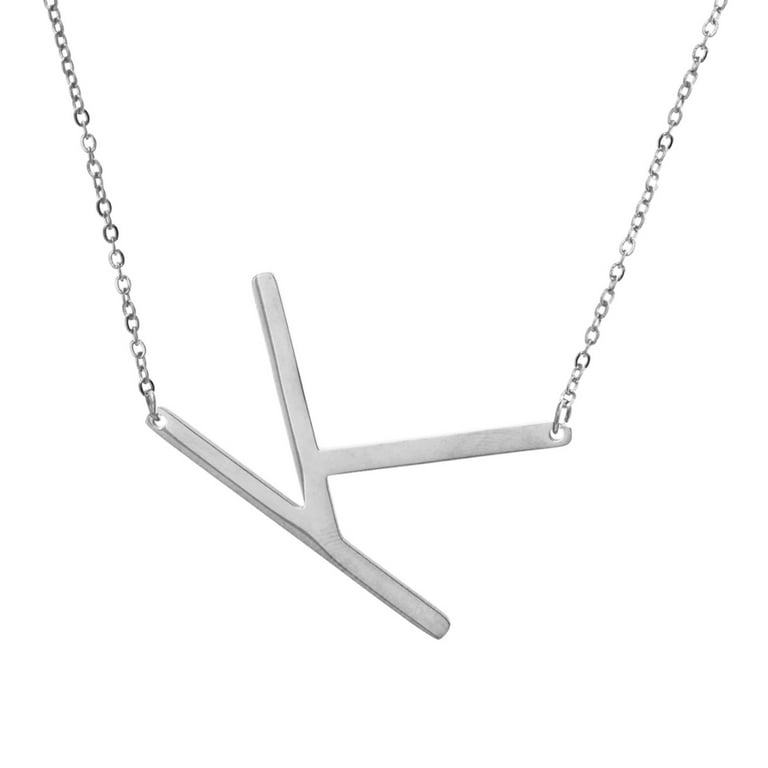 K sale sideways necklace