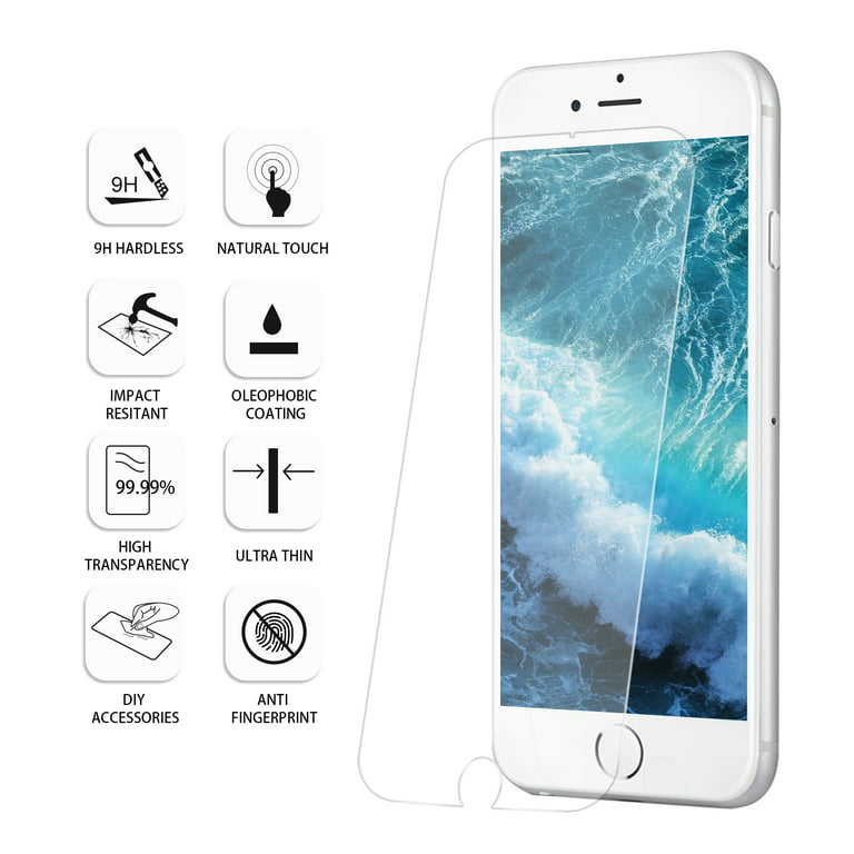 iPhone 8 Plus Screen Protector, 9H Hardness Tempered Glass Screen Protector  for iPhone 8 Plus 