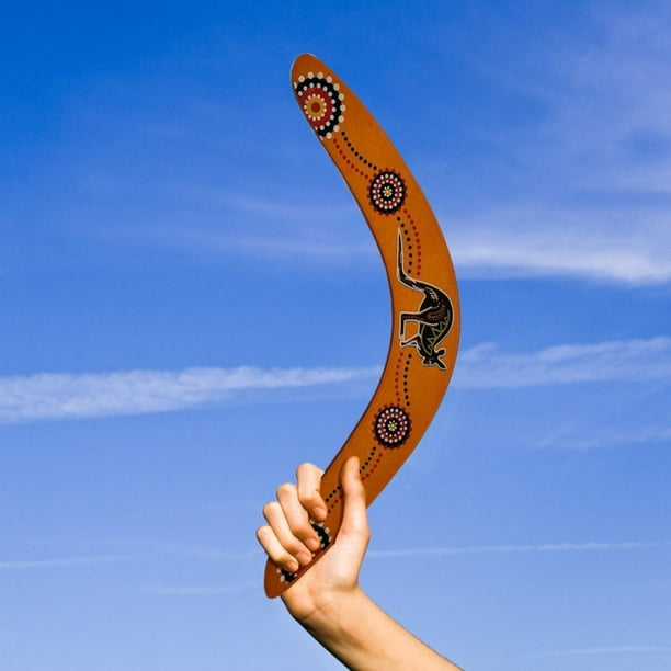 Wooden Kangaroo Throwback Boomerang Flying Disc Throw Catch