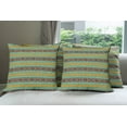 thumbnail image 6 of Ambesonne Retro Throw Pillow Cover 4 Pack, Tribal Art Pattern, 24", Brown Marigold Turquoise, 6 of 7