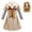Dress+ Wig, variant on Girls M3gan Costume Dress Long Sleeve Bowknot Megan Costume Halloween Outfit for 4-12Y