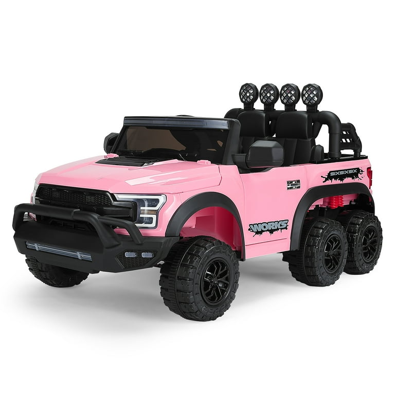 Children s toy car electric 12 volt battery pink children ride