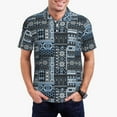 thumbnail image 1 of Saiise Snowflake Vintage Pattern Print Mens Golf Shirt Moisture Wicking Quick-Dry Print Performance Polo Shirts for Men-Small, 1 of 6