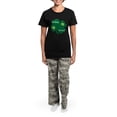 thumbnail image 4 of CafePress - Feeling Lucky? Women's Dark Pajamas - Women's Short Sleeve Print T-Shirt and Pants Dark Cotton Pajama Set, 4 of 7