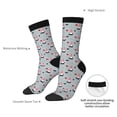 thumbnail image 4 of Picia Christmas Gnome 1 Print Athletic Socks for Men & Women – Cushioned Moisture-Wicking Crew Socks for Sports, Running, and Training, Soft & Breathable Size 5-11, 4 of 6