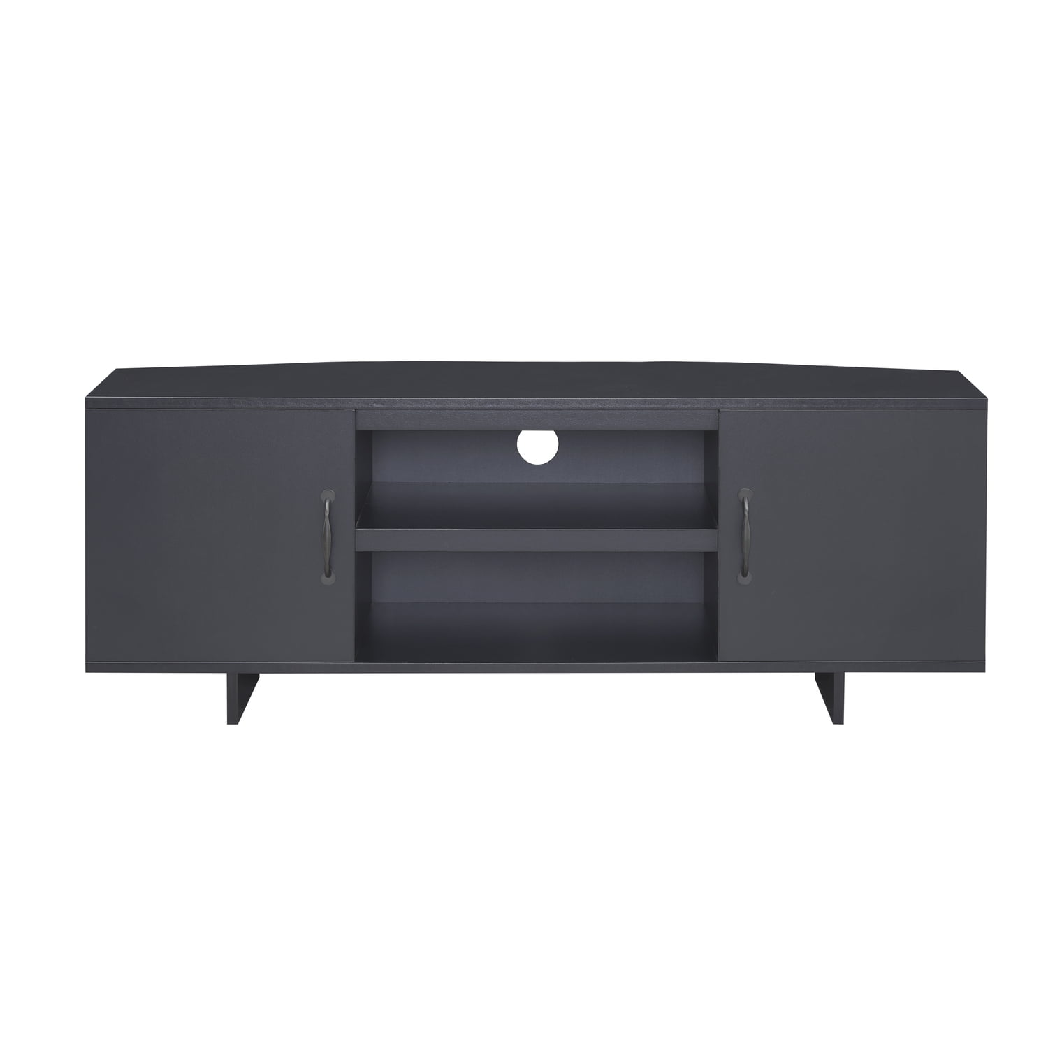 Naomi Home 50" Corner Storage with Two Doors and Shelves, FreeStanding Corner Tables