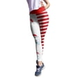thumbnail image 5 of Franhais Women Christmas Leggings, Fashion Holiday Printed High Waist Compression Skinny Workout Athletic Pants, 5 of 9