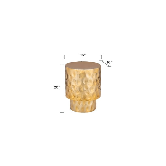 Coffee Tables ET-90-25-16 Modern Style End Table made with Metal in Gold,End Tables