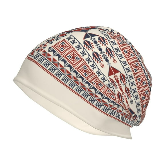KLL Fashion Tatreez1 Winter Fall Beanie Knit Hats for Men & Women - Warm & Soft Stylish Toboggan Caps for Cold Weather