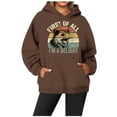 thumbnail image 2 of WEAIXIMIUNG Sweatshirts pour Femmes Grande Taille Sweat à Capuche Décontracté Col Rond Imprimé Animal Lettres Anglaises, 2 of 3