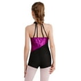 thumbnail image 2 of inhzoy Kids Girls Sequins One Piece Gymnastics Leotards Jumpsuit Jazz Hip Hop Dance Performance Dancewear Hot Pink 6, 2 of 7