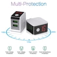 thumbnail image 4 of yingyy LED Display EU / US 3 Port USB Charger 2.4A Mobile Phone USB Charger Fast Charging Wall Charger For, 4 of 6