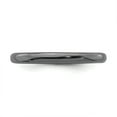 thumbnail image 4 of 925 Sterling Silver Black Plated Stackable Ring Smooth, 4 of 8