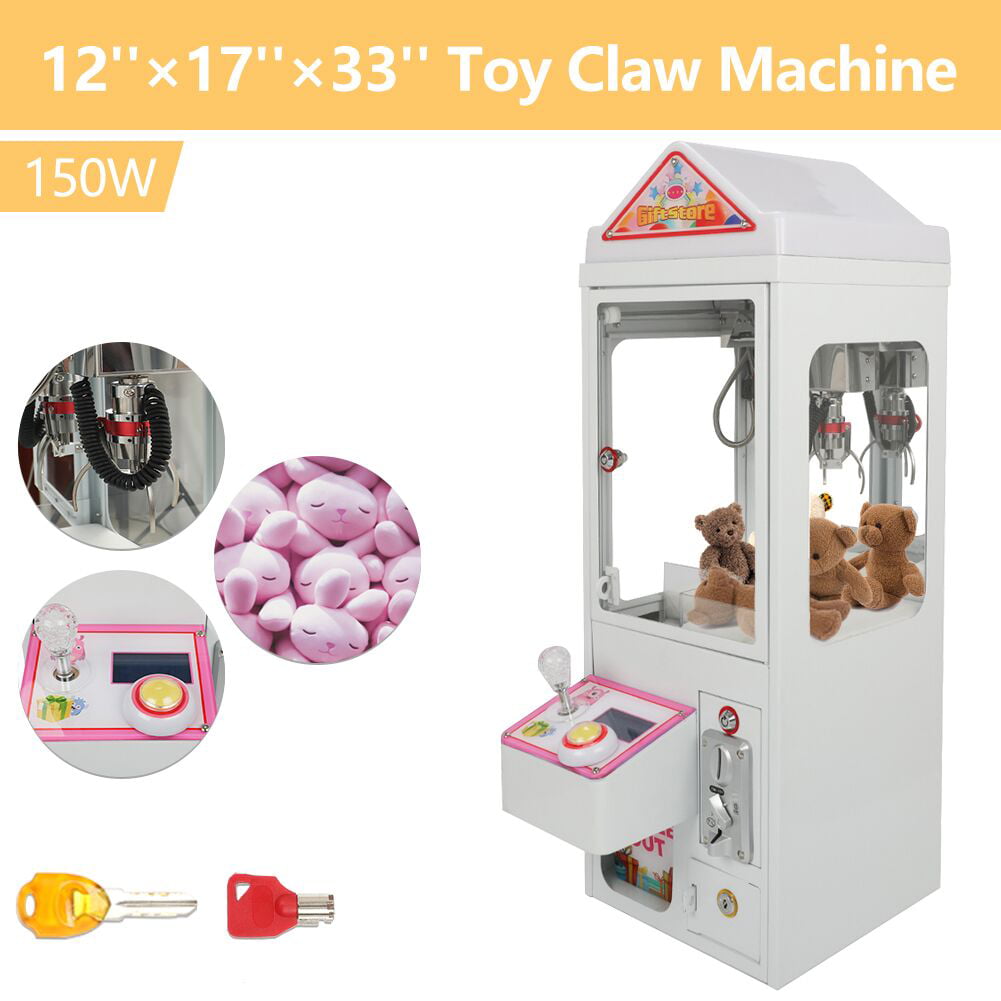 Mini Claw Crane Machine Candy Toy Grabber Catcher Carnival Charge Play Mall 110V 