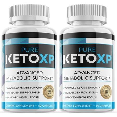 (2 Pack) Pure Keto XP - Keto Weight Loss Formula - Energy & Focus Boosting Dietary Supplements for Weight Management & Metabolism - Advanced Fat Burn Raspberry Ketones Pills - 120 Capsules
