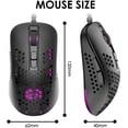 thumbnail image 4 of Zendure Lightweight Gaming Mouse Wired,USB Optical Computer Mice with RGB Backlit,Ergonomic Gamer Laptop PC Mouse with Honeycomb Shell for Windows 7/8/10/XP Vista Linux -Black, 4 of 5