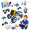 Blue, variant on STEM Toys, 10-in-1 Motorized Building Toys for Boys, Engineering Construction Kit, 113-Piece Educational Toy, Ages 4-8, Veecafiodi