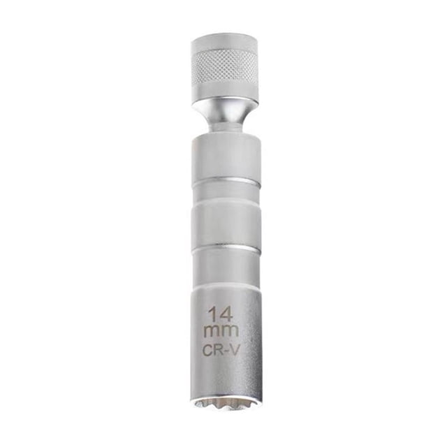 Wartleves Punta de destornillador de extracción de bujía magnética de pared delgada de 14/16 mm con 4 dados